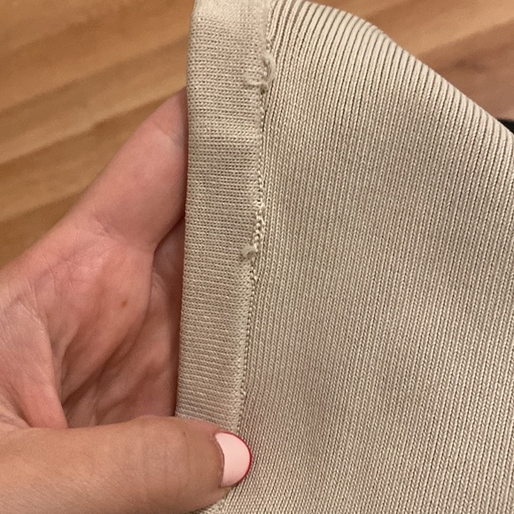 Herve Leger Paris /bandage flounce midi cream tan  skirt s - Picture 5 of 5